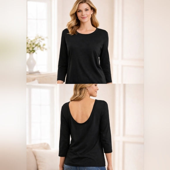 GAP Tops - GAP Women's Black Pima Cotton Top Sz S